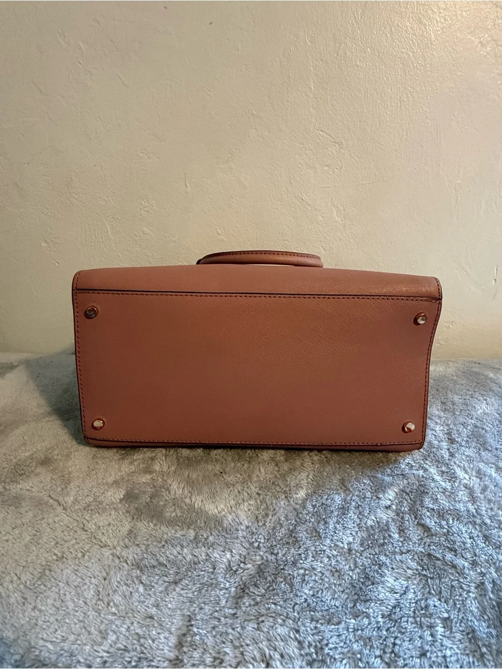 kate spade Leather Satchel in light mauve